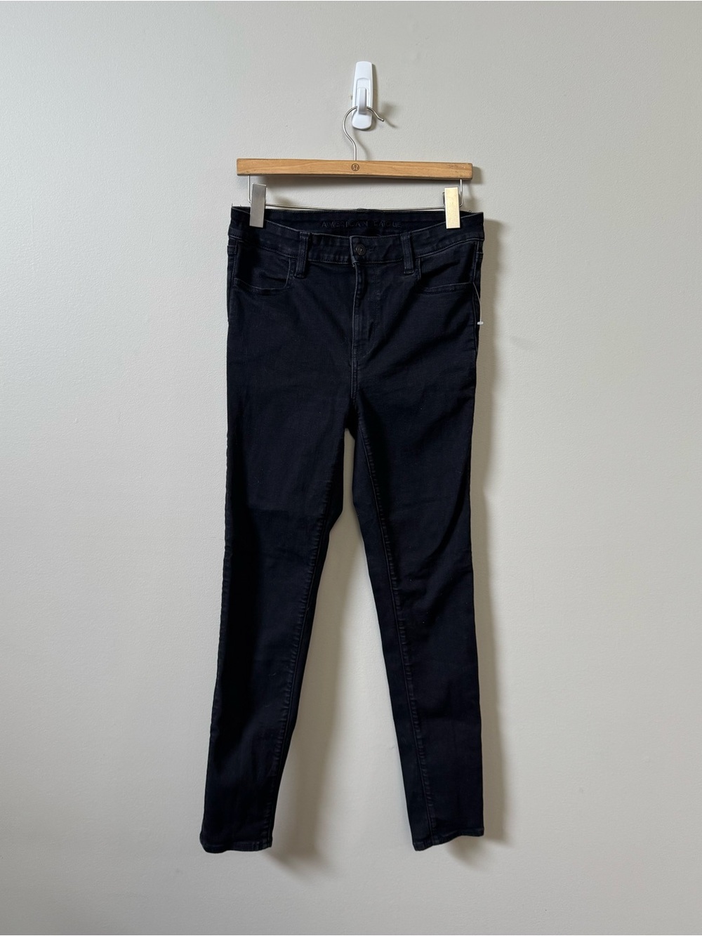 American eagle AE high rise black jegging denim jeans - size 10